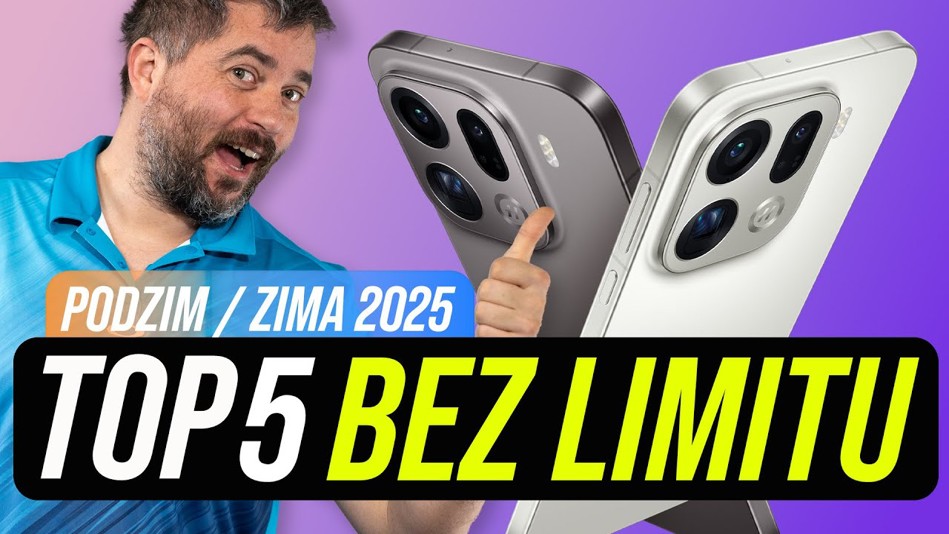 TOP 5 telefonů bez limitu [podzim/zima 2025]
