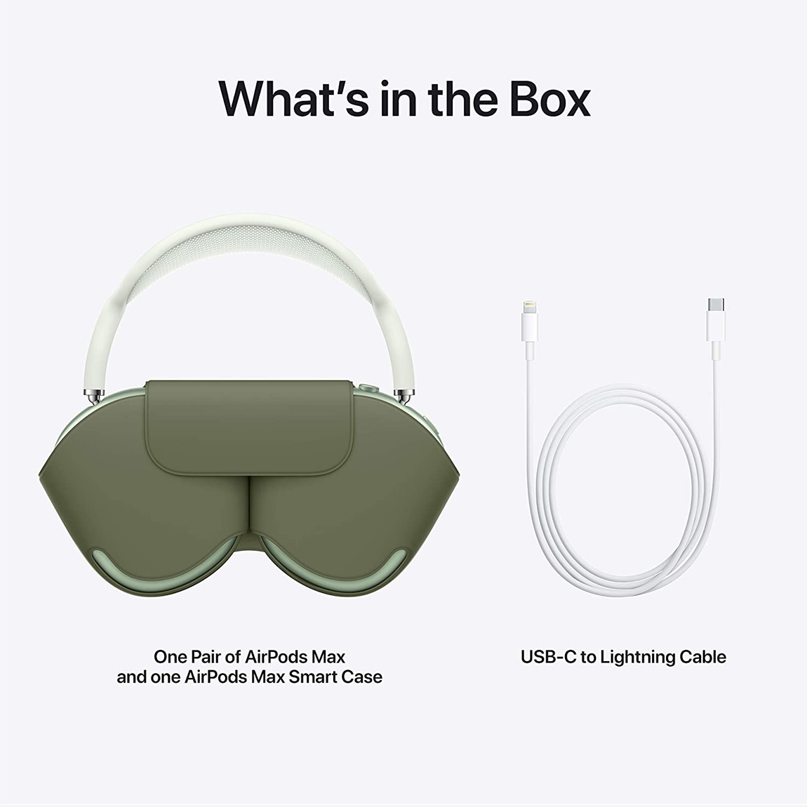Obsah balení Apple AirPods Max zelená