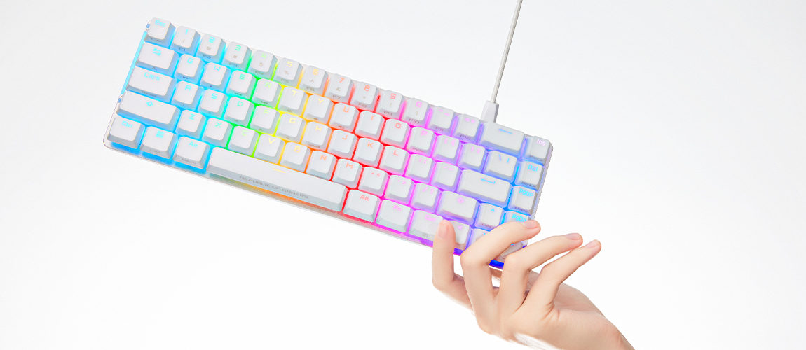 ASUS ROG FALCHION ACE herní mechanická klávesnice bílá