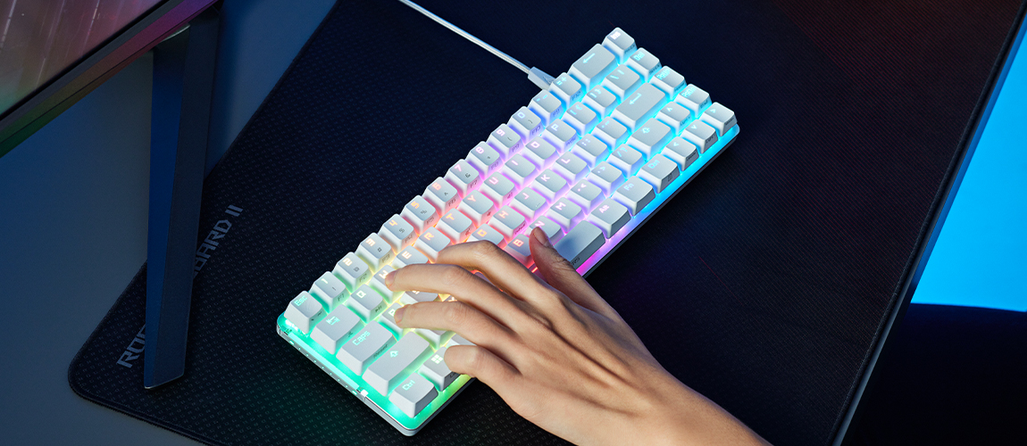 ASUS ROG FALCHION ACE herní mechanická klávesnice bílá