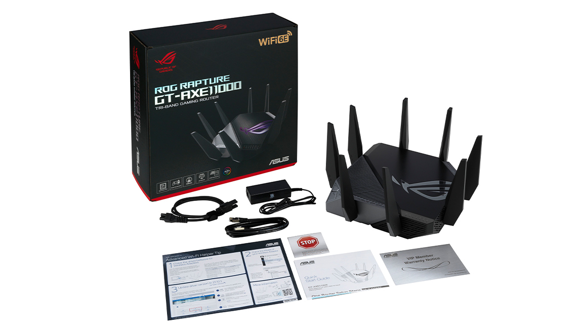 ASUS ROG Rapture GT-AXE11000 obsah balení