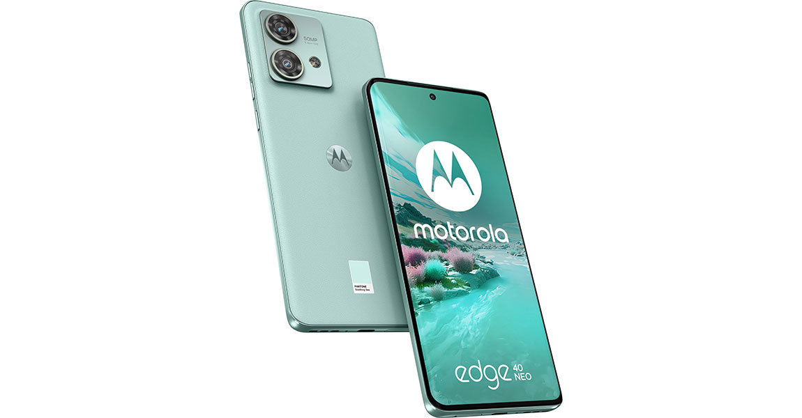 Motorola EDGE 40 Neo PANTONE Soothing Sea (Vegan Leather)