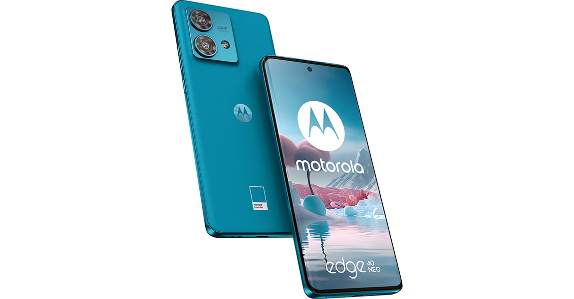 Motorola EDGE 40 Neo PANTONE Caneel Bay (Vegan Leather)