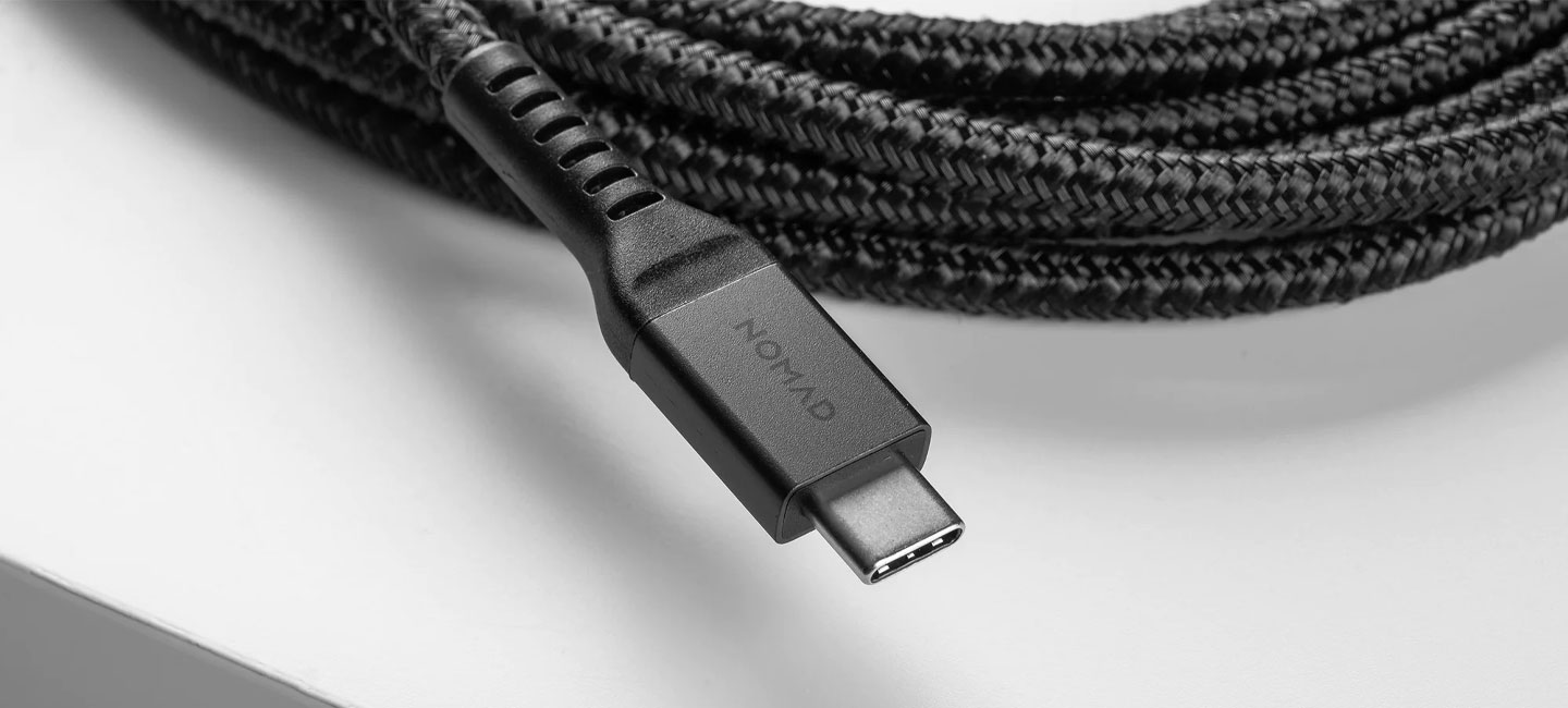 Nomad USB-C / USB-C 100W 3m opletený erný kabel