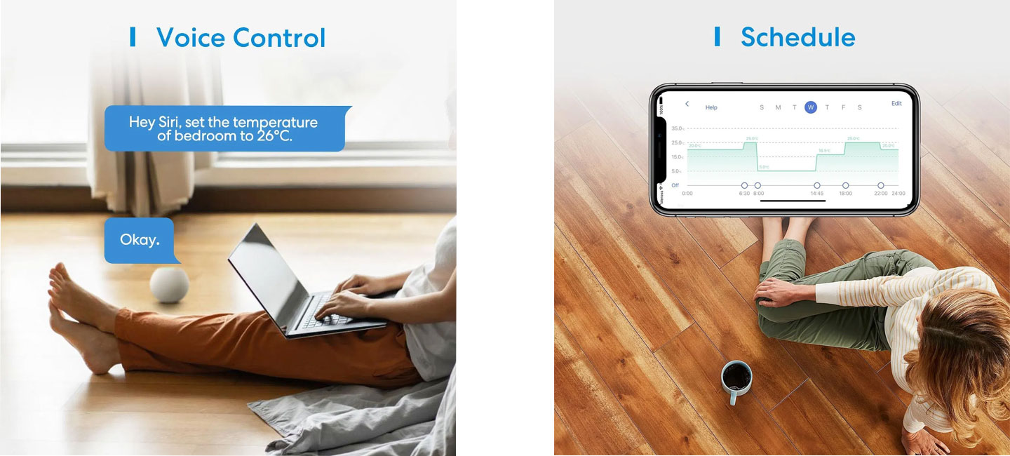 Meross Smart Wi-Termostat pro boiler / vodních topných systémů