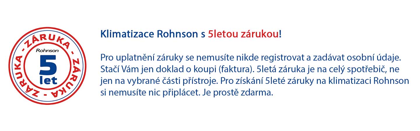 Rohnson prodloužená záruka 5 let