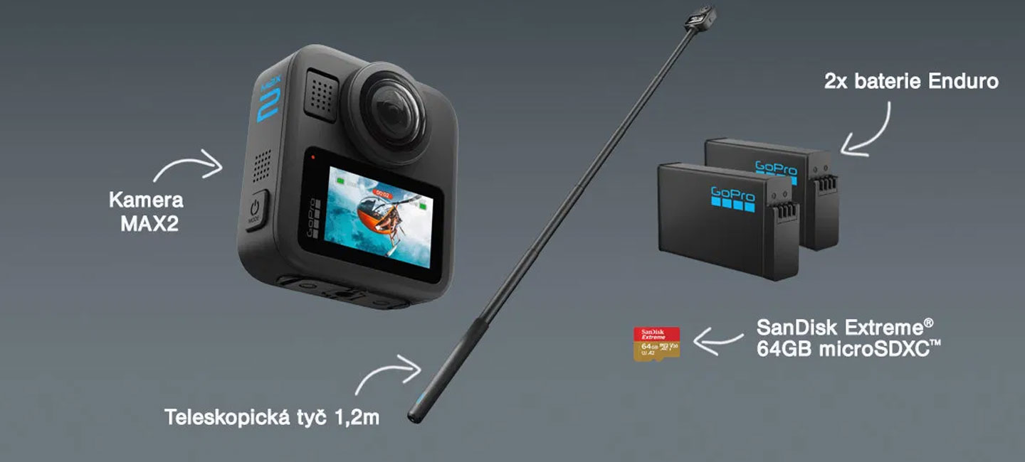 GoPro MAX2 + Accessories Bundle
