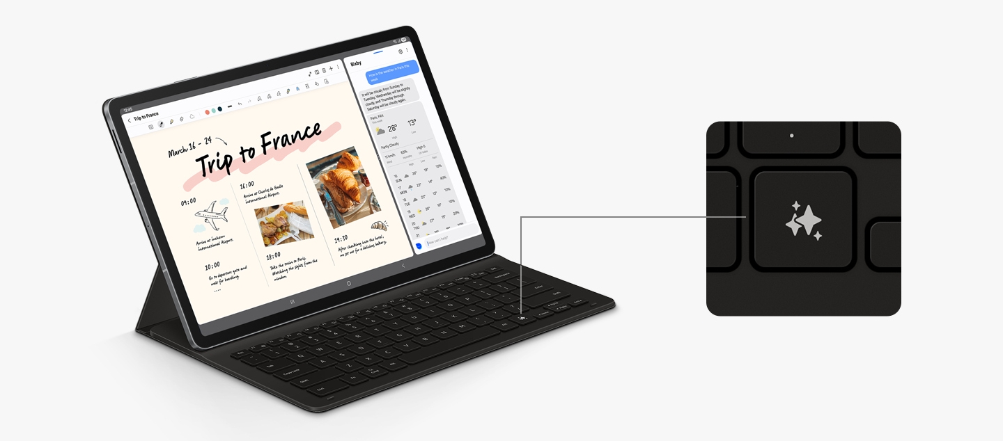 Samsung Book Cover Keyboard Slim Tab S10 FE+