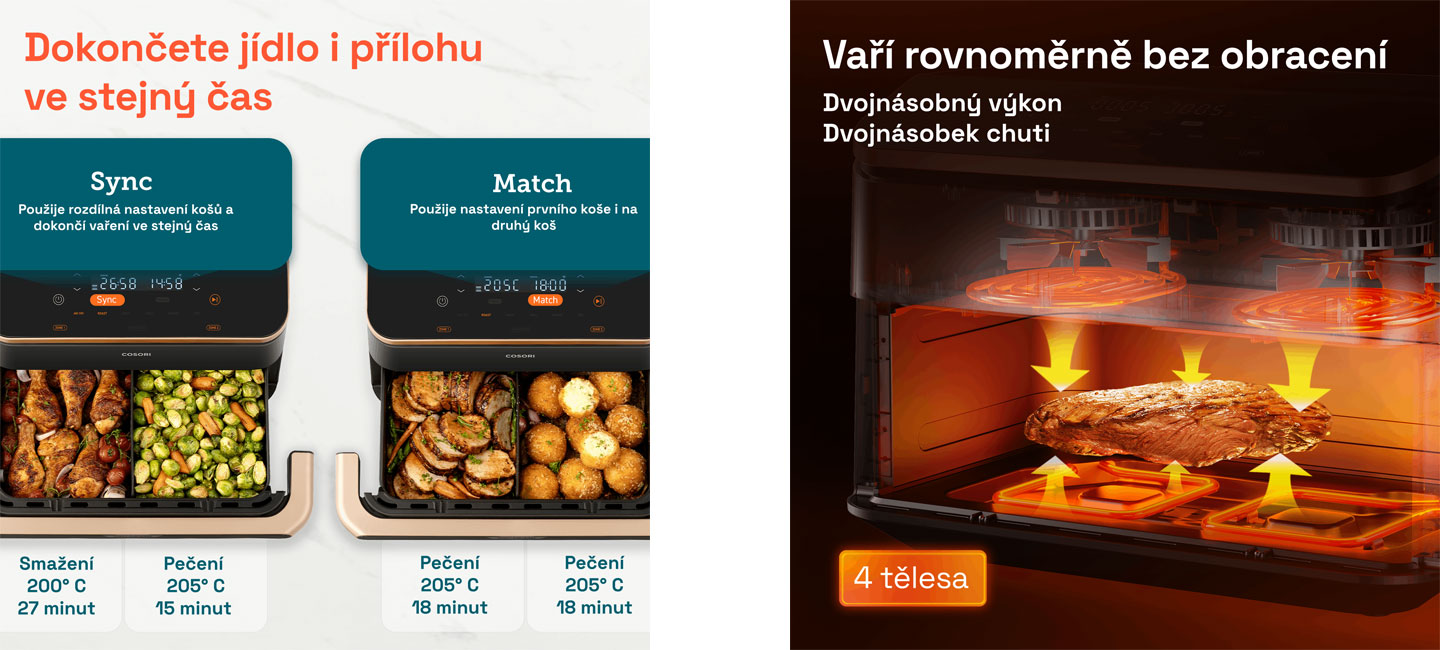 Cosori TF101S Dual Blaze TwinFry 10l