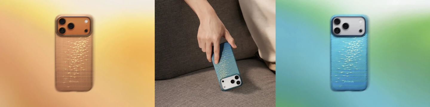 PITAKA Moment · Glints of Gold for iPhone 17 series