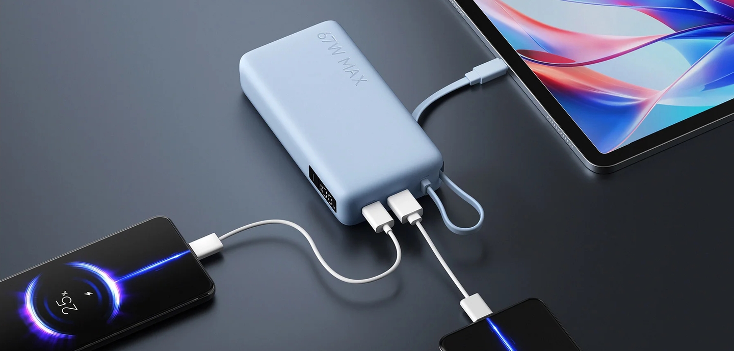 Xiaomi Power Bank 67W 20000mAh w/ Integrated Cable