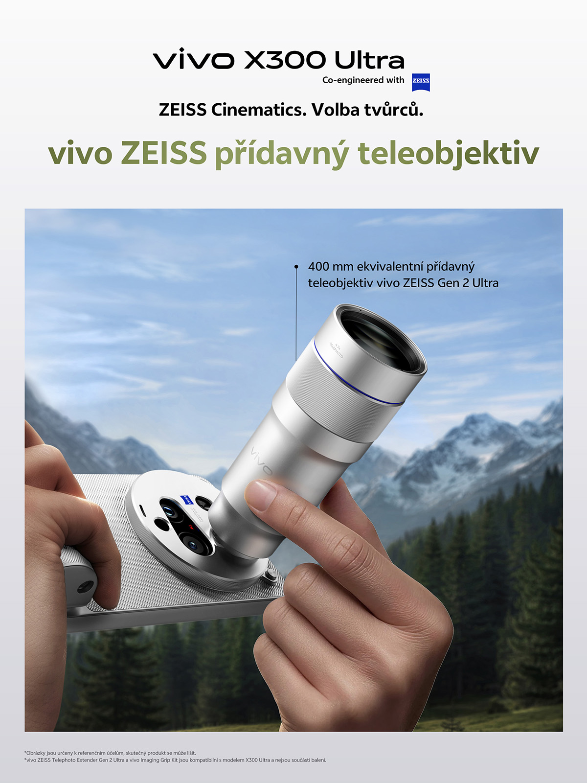 vivo ZEISS přídavný teleobjektiv 400 mm