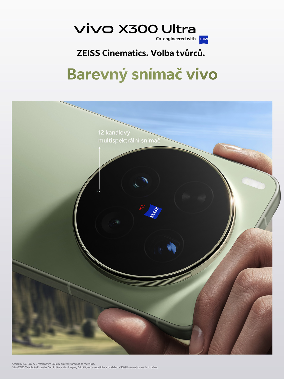 vivo X300 Ultra barevný snímač