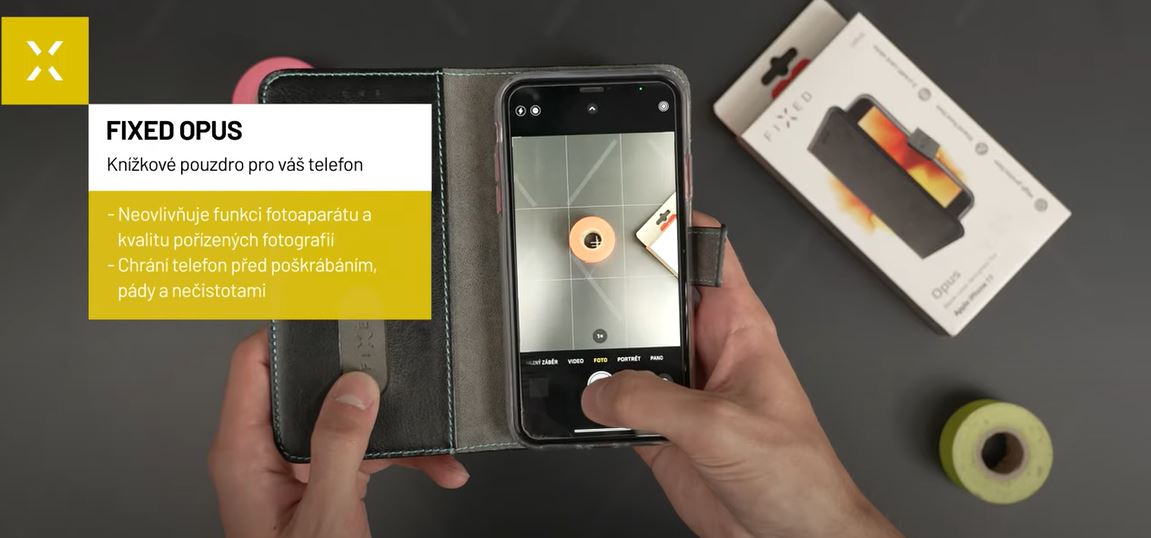 Pouzdro typu kniha FIXED Opus